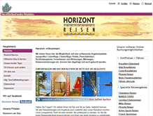 Tablet Screenshot of horizontreisen.de